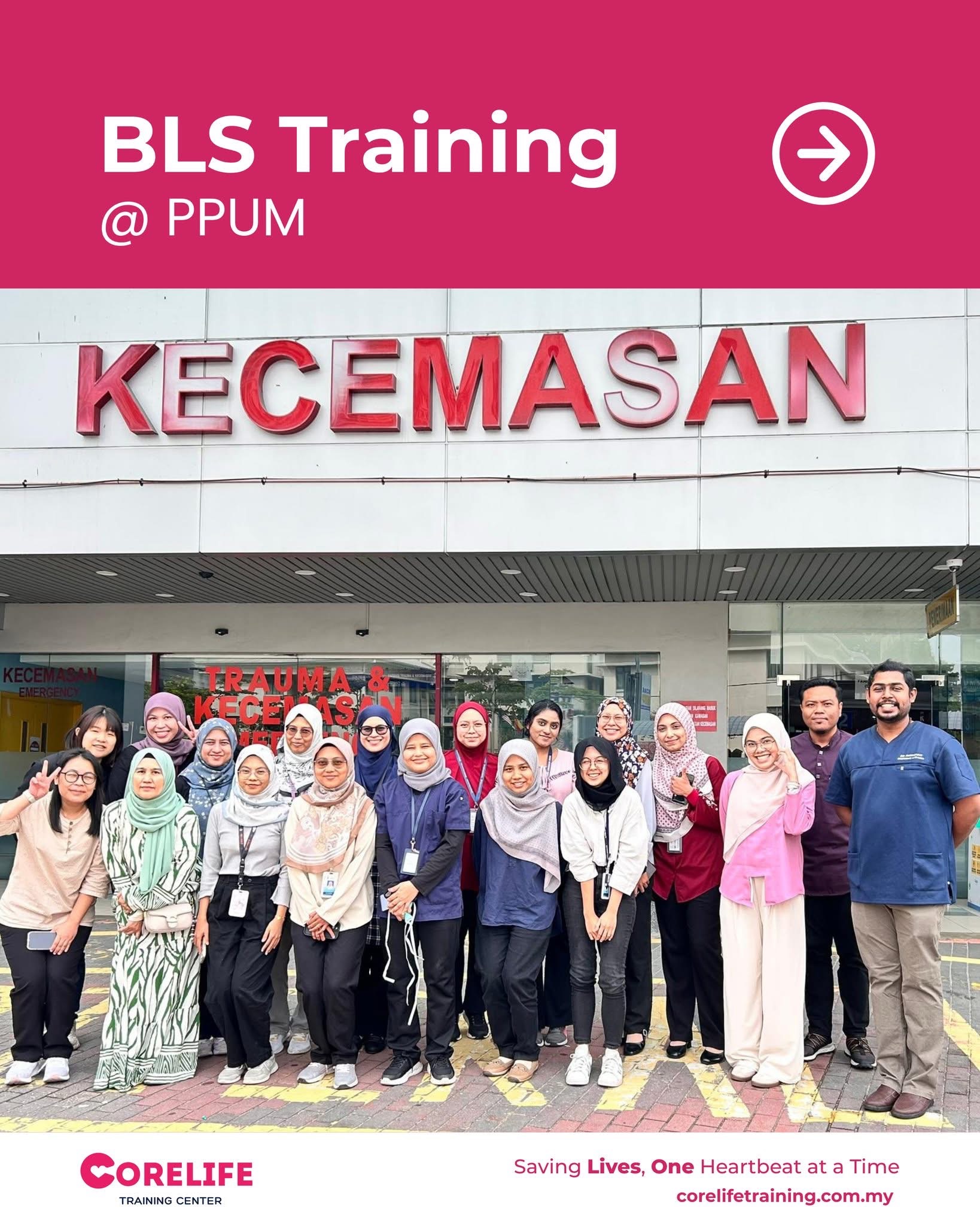 CoreLife trainer and participants interacting during a workshop.